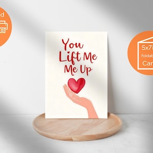 Cartão de Dia dos Namorados para Namorado Romântico | Cartão de Amor para Imprimir | Download Instantâneo em PDF | Cartão de Aniversário Exclusivo