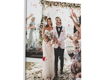 Custom Framed Canvas Print – Personalized Photo Wall Art, Custom Picture on Canvas for Home Decor, Wedding, Anniversary, Family Gift