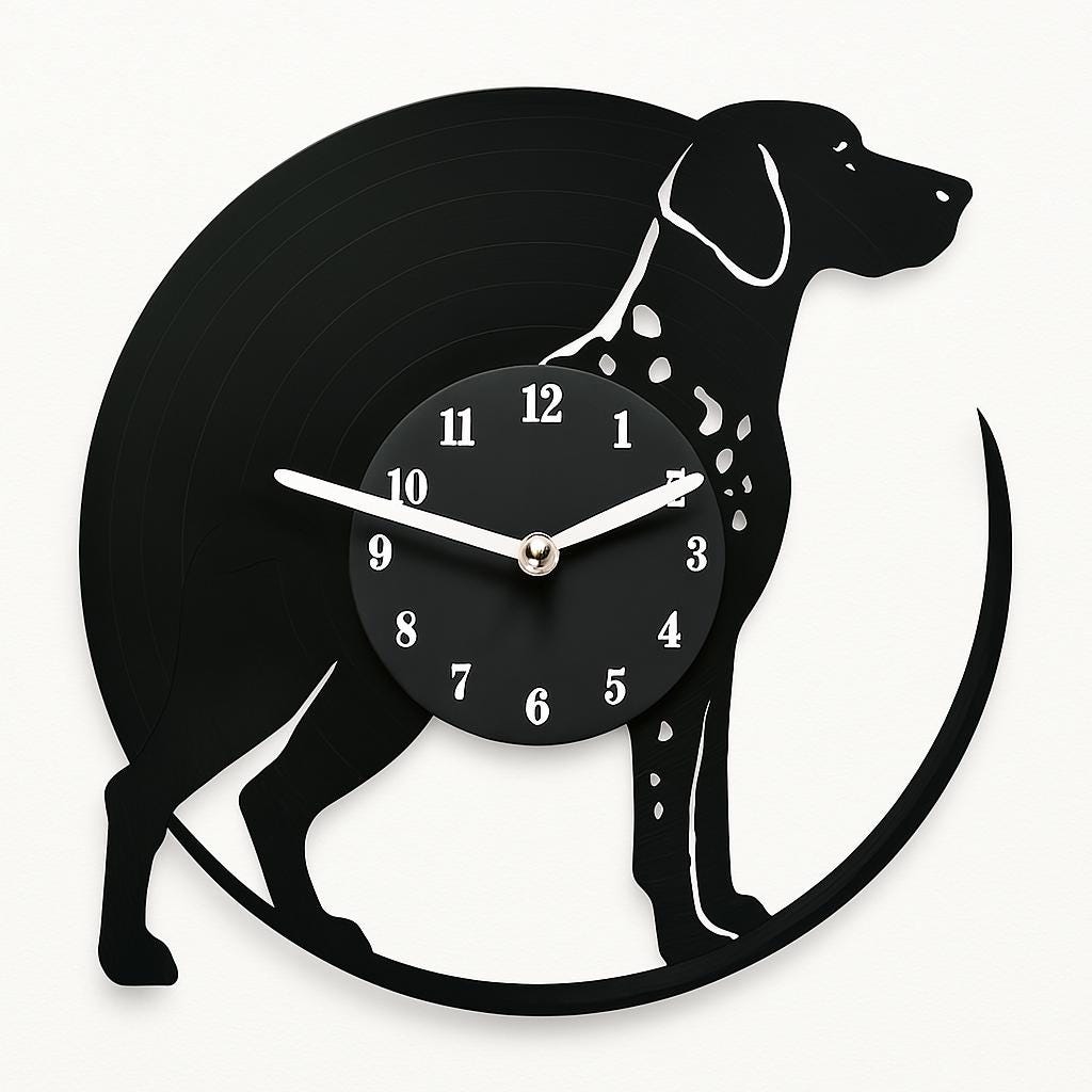 【リアル】壁掛け ペット時計 ジャーマンショートヘアードポインターインテリア ジャーマン ショートヘアード ポインター ビニール時計 – 犬の