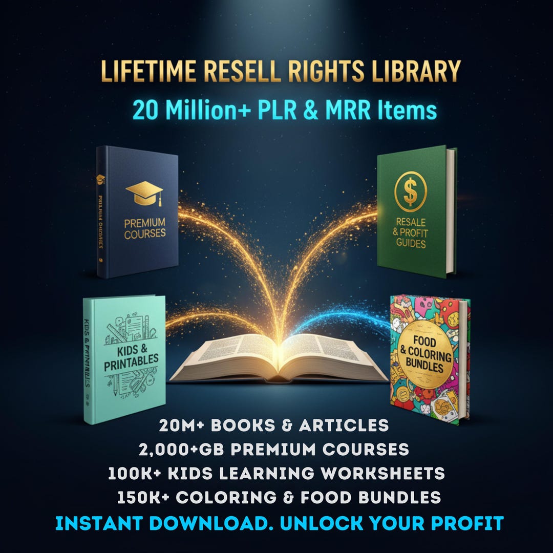 20M+ Ebooks and Courses Mega Bundle | PLR & MRR | Business, Learning ...