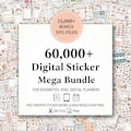 60,000+ Digital Sticker Mega Bundle for Goodnotes, iPad & Digital Planners