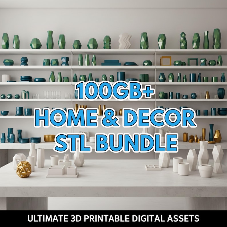 Hogar y decoración MEGA PAQUETE STL DE 100 GB+