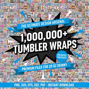 1,000,000点以上のタンブラーラップデザイン | 昇華転写（png、svg、dxf、eps）（デジタルダウンロード）
