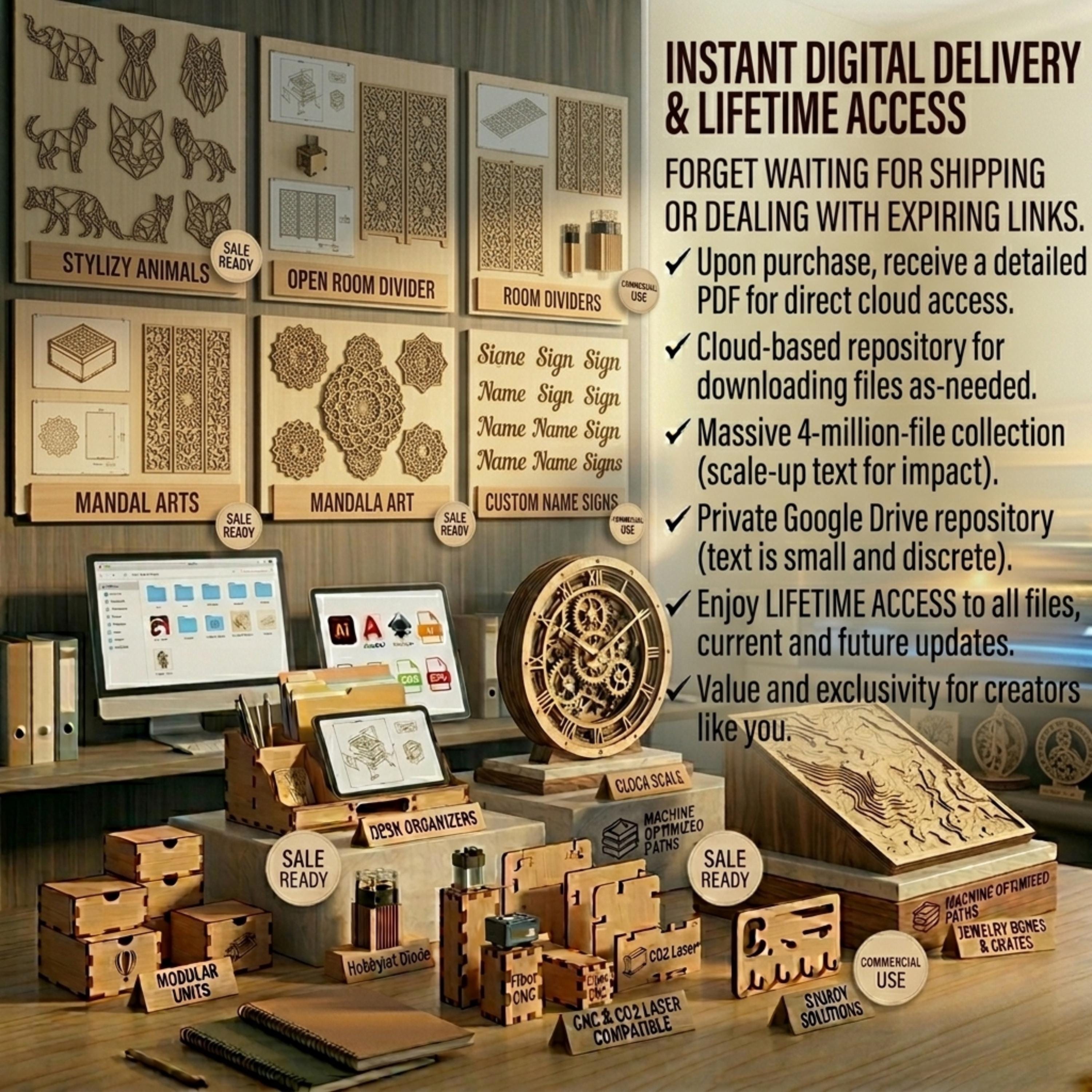 4,000,000+ Laser Cut Files | 2D and 3D | CNC, Glowforge Designs ...