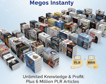 Over 6 Million eBooks Mega Bundle | PLR & MRR Collection | Instant Digital Download