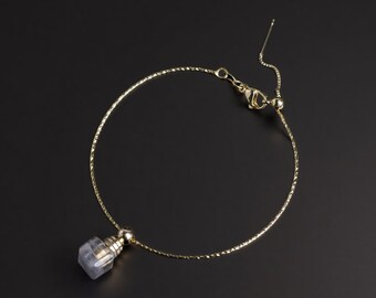 Natural Stone Mini Urn Bracelet: Keepsake Ashes Memorial