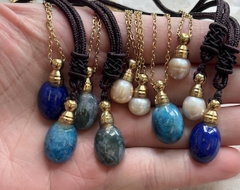 Natuursteen mini-urnketting: Samll Ashes Keepsake