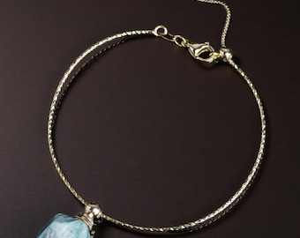 Green Stone Mini Urn Bracelet: Ashes Keepsake, Pet Memorial