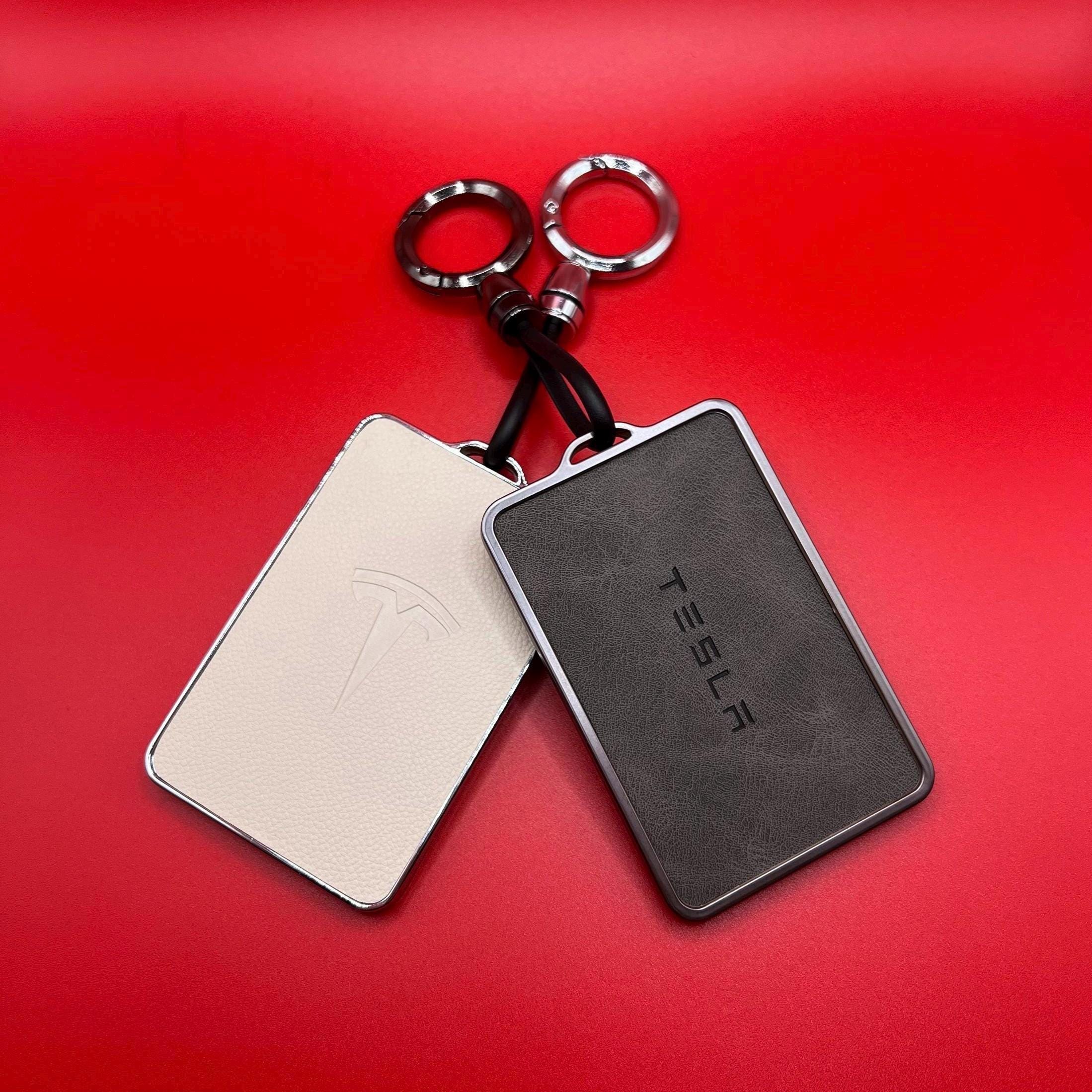 Black Magnetic Key Card Holder / Protector Frame For Tesla Model 3 & Model Y – Adhesive Sticker