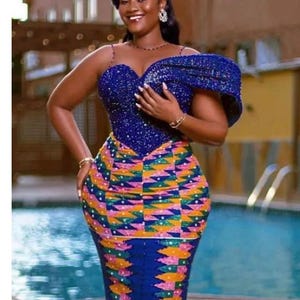 Kente Dress for Graduation - Etsy Canada Kente Dress for Graduation - Etsy Canada