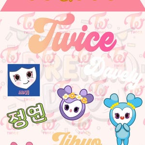 TWICE: ClipArts en PNG/PDF para Fans del K-Pop"