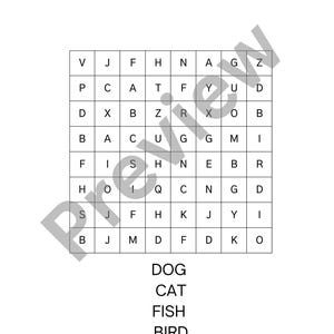 Printable Word Search Puzzle – Easy and Hard Word Grids | Kids & Adult ...