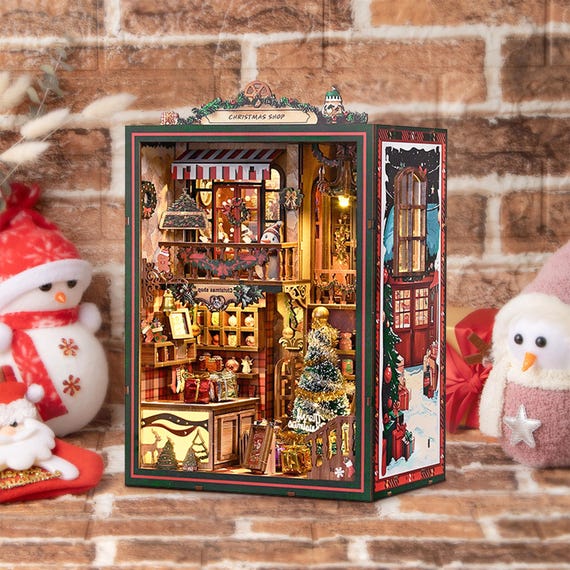 クリスマスショップ DIY ミニチュアドールハウスキット：クリスマス