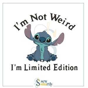Stitch Limited Edition Embroidery Design - Digital Machine Embroidery (4 Sizes) | Instant Download