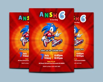 Personalized Birthday Invitation | Editable Canva Template | Digital Party Invite