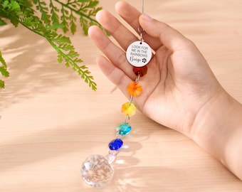 Rainbow Bridge Pet,Personalized Pet Ornament For Home&Garden,Sun Catcher,Custom Pet Memorial Gift,Pet/Dog/Cat Remembrance,Dog Sympathy Gift