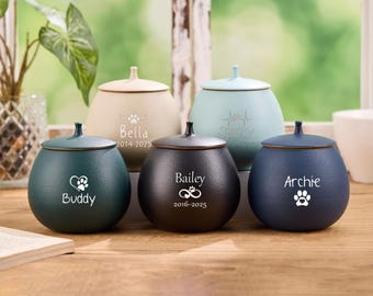 Urna personalizada para mascotas, urna de recuerdo para perro, urna personalizada para perro con nombre, urna para cenizas de perro, urna de cremación conmemorativa, regalo para la pérdida de una mascota, regalo conmemorativo para mascotas