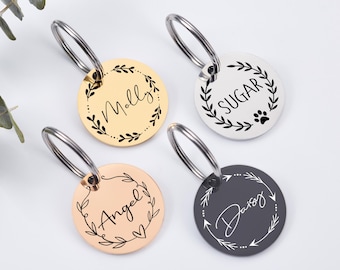 Dog Tag Dog Collar Tag Personalized Cat Tag Custom Cat Collar Tag Cat ID Tag Dog ID Tag Dog Name Tag Engraved Pet Tag Cat Name Tag