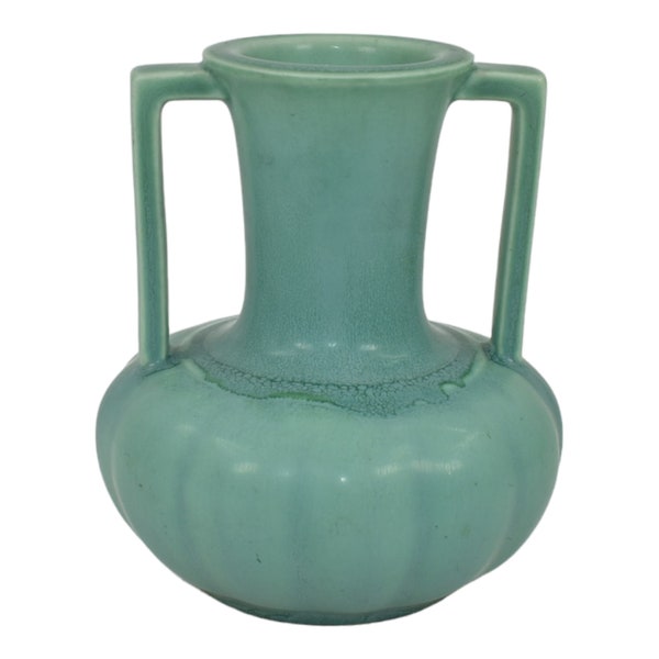 Rookwood 1932 Vintage Art Deco Pottery Matte Green Ceramic Flower Vase 6254