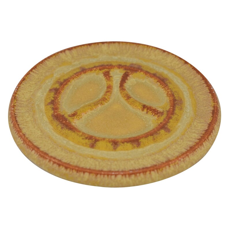 Ephraim Faience Pottery 2010 Collectors Orange and Yellow Logo Etsy