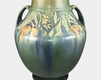 Roseville Baneda Green 1932 Art Pottery Vase 597-10