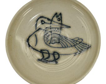 Pigeon Forge Tennessee 1982 Bird Eating Fish Wall Art Ceramic Plate Ferguson