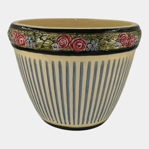 Weller Zona Eldora Chelsea 1920s Vintage Art Pottery Floral Jardiniere Planter