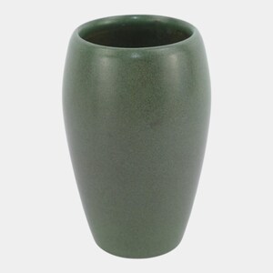 Marblehead Vintage Arts and Crafts Pottery Mottled Matte Green Ceramic Vase 7