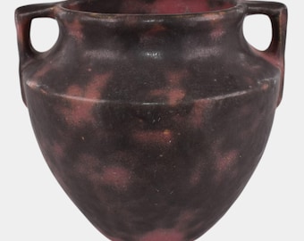 Burley Winter 1930s Vintage Art Pottery Mottled Purple Art Deco Vase 43