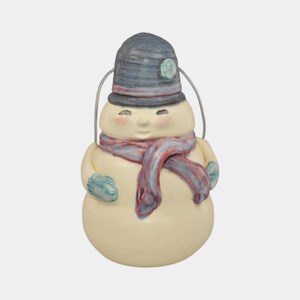 Ephraim Faience 2023 Pottery White Snow Nice To See You Too Christmas Ornament