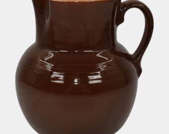 Roseville Mayfair Brown 1952 Vintage Art Pottery Ceramic Pitcher 1102-5