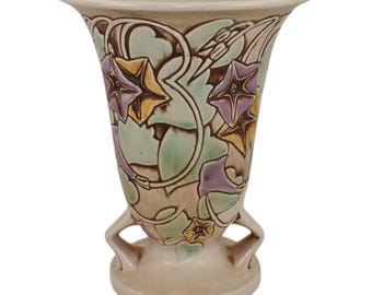 Roseville Morning Glory White 1935 Vintage Art Pottery Ceramic Vase 726-8