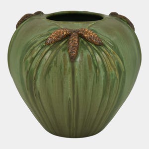 Ephraim Faience 2003 Limited Edition Pottery Winter Pine Ceramic Vase HOL-03