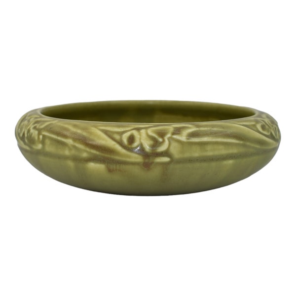 Rookwood 1921 Vintage Arts And Crafts Pottery Matte Green Ceramic Bowl 1700