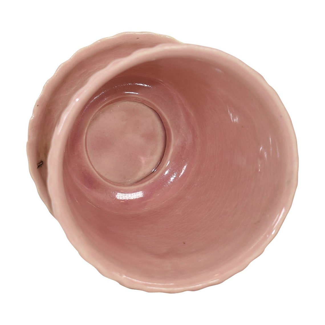 Mccoy 1930s Vintage Art Deco Pottery Pink Ceramic Flower Pot Etsy