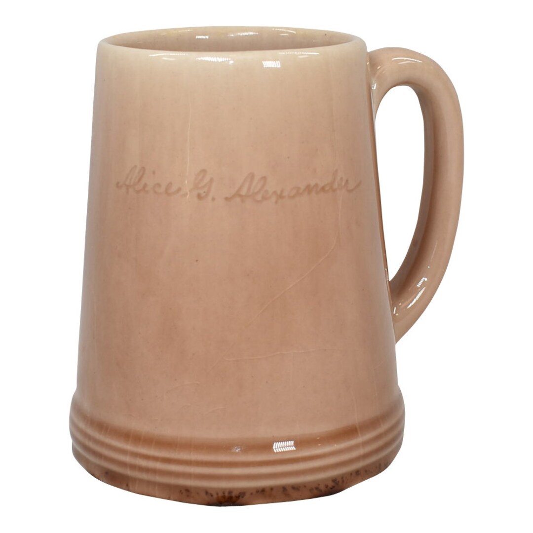 Rookwood 1949 Mid Century Modern Pottery High Glaze Brown Personalized