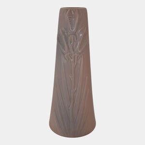 Van Briggle 1980s Art Pottery Pink Yucca Seed Pods and Leaves Vase 157