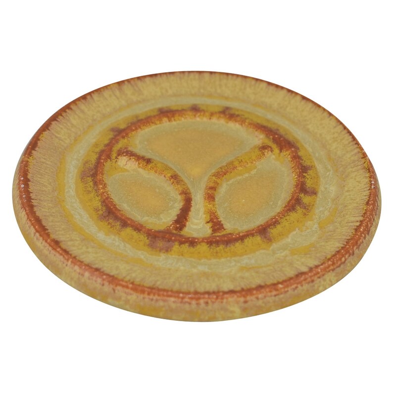 Ephraim Faience Pottery 2010 Collectors Orange and Yellow Logo Etsy