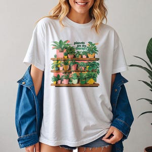 Potted Plants Graphic T-shirt: Botanical Lover Gift