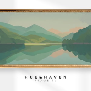 Frame TV Art Blue Ridge Mountains Serene Landscape Digital Download for Samsung & Sony TV