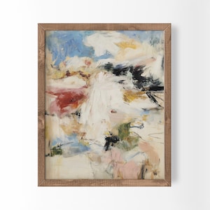 Pintura beige de Wabi Sabi Art, decoración moderna de estilo rústico sobre sofá