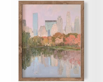 Central Park Print: NYC Cityscape Wall Art (Digital Download)