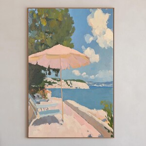 Arte de pared del hotel Eden Roc, póster estético de Slim Aarons, dinero antiguo, decoración de pared costera mediterránea vintage, descarga digital de estética preppy