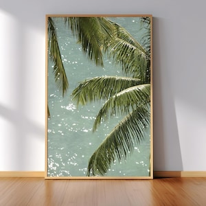 Palm Tree Photo Beachy Wall Art Vogue Poster Magazine Old Money Aesthetic Summer Poster Retro Print Preppy Tropical Digital Download Print