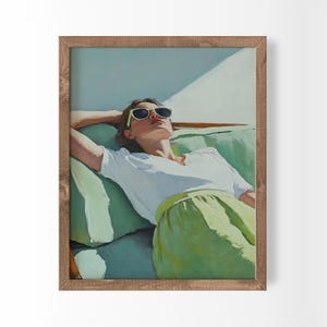 Slim Aarons Style Poolside Art Print: Preppy Glamour Decor (Digital Download)