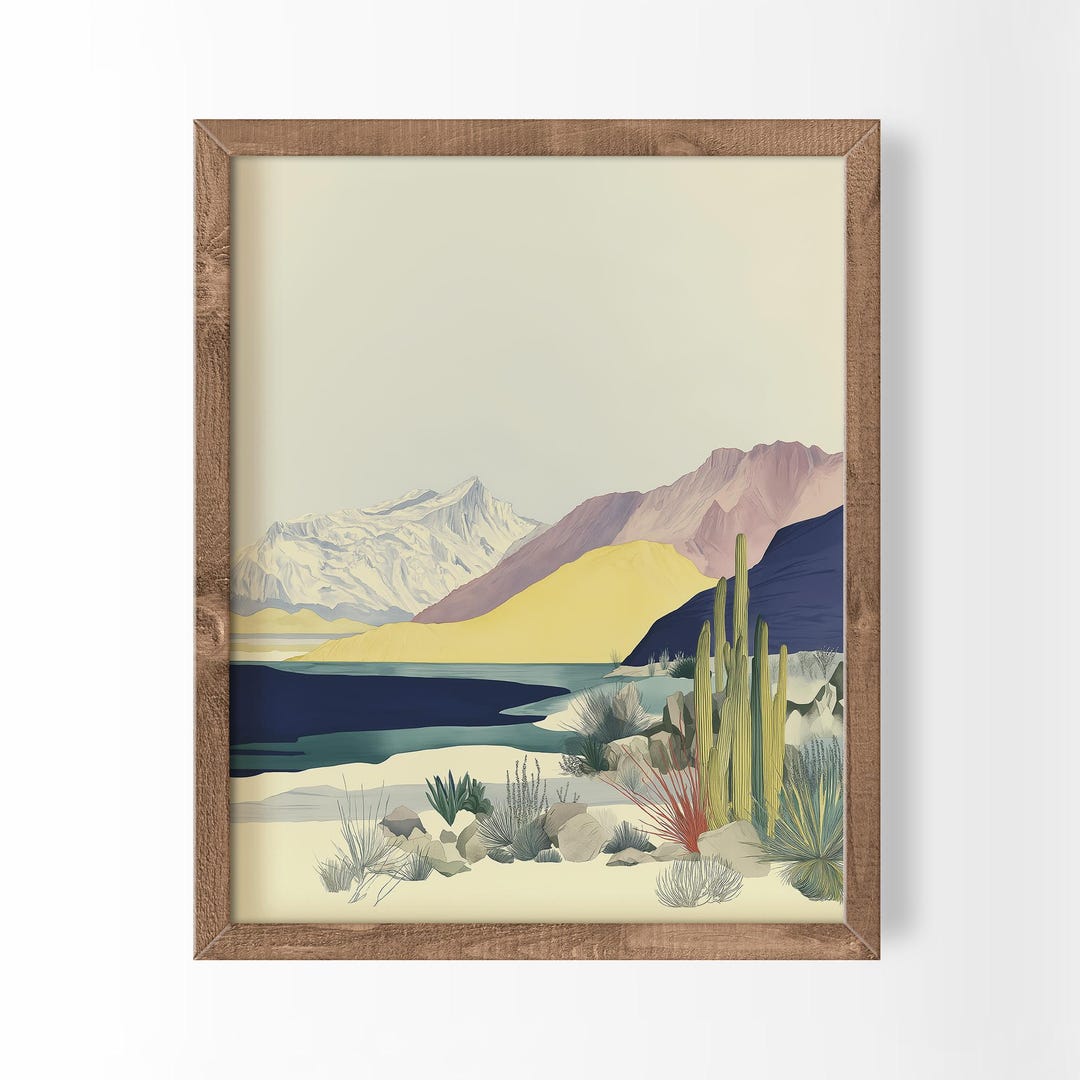 Saguaro Cactus Desert Painting Southwestern Art Boho Southwest Decor - Etsy