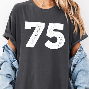 Custom Mascot Number Shirt, Comfort Colors® Game Day Shirt, School Team Number Shirt, Personalized Sports Number Tee, Custom Mascot T-Shirt