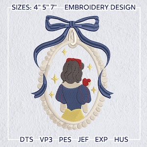 Girl Trip Embroidery Design, Magic Kingdom Embroidery Design, Princess Family Embroidery Pattern, Princess Cartoon Embroidery Design