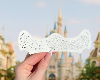 FACE SPARKLES Silver Mickey Mouse Small | Custom Mickey Mouse Face Freckles | Glitter Freckles | Face Glitter | Sparkles | Silver Mouse