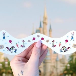 Run Disney Zootopia Face Sparkles | Run Disney | Disney Face Tattoos | Disney Face Freckles | Disney Tattoo | Zootopia | Nick & Judy